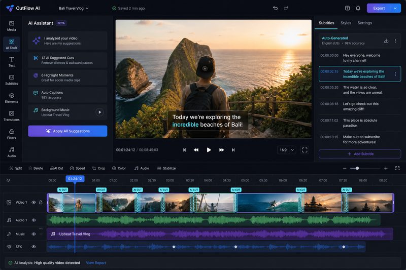 91每日大赛 AI智能剪辑工具界面,一键自动生成精彩短视频